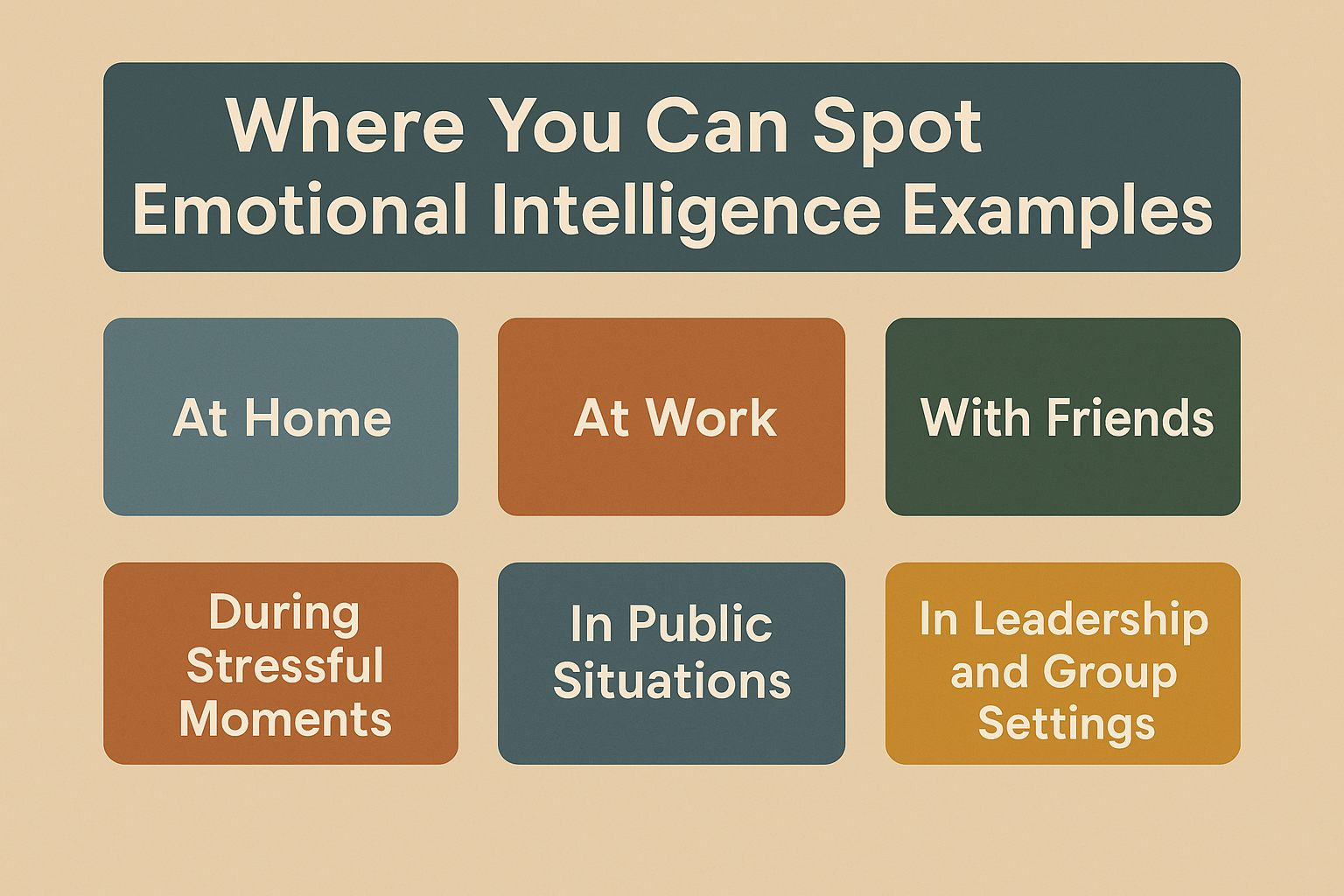 Emotional Intelligence Examples