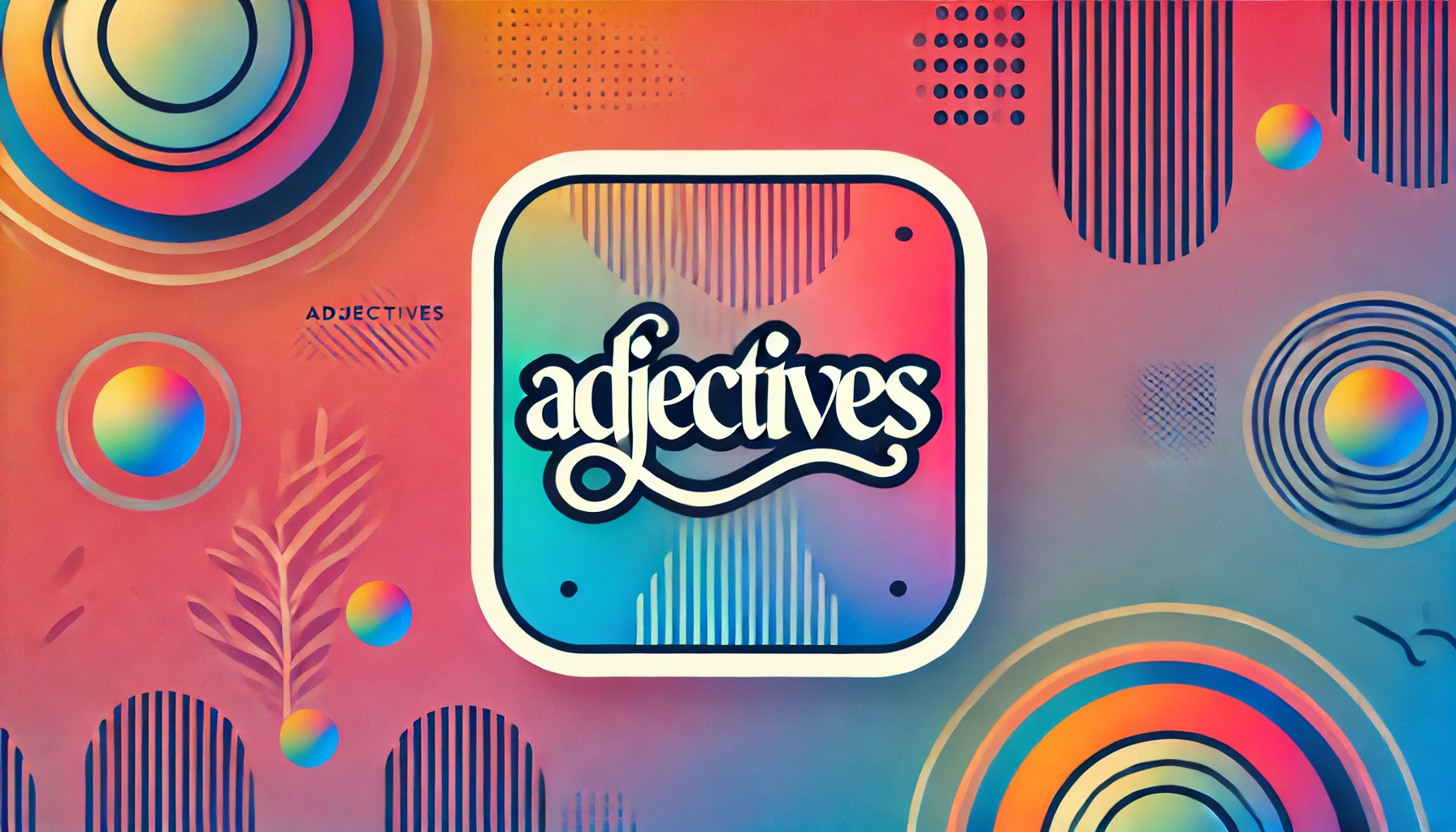 adjectives